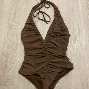 Fashion nova brown bodysuit